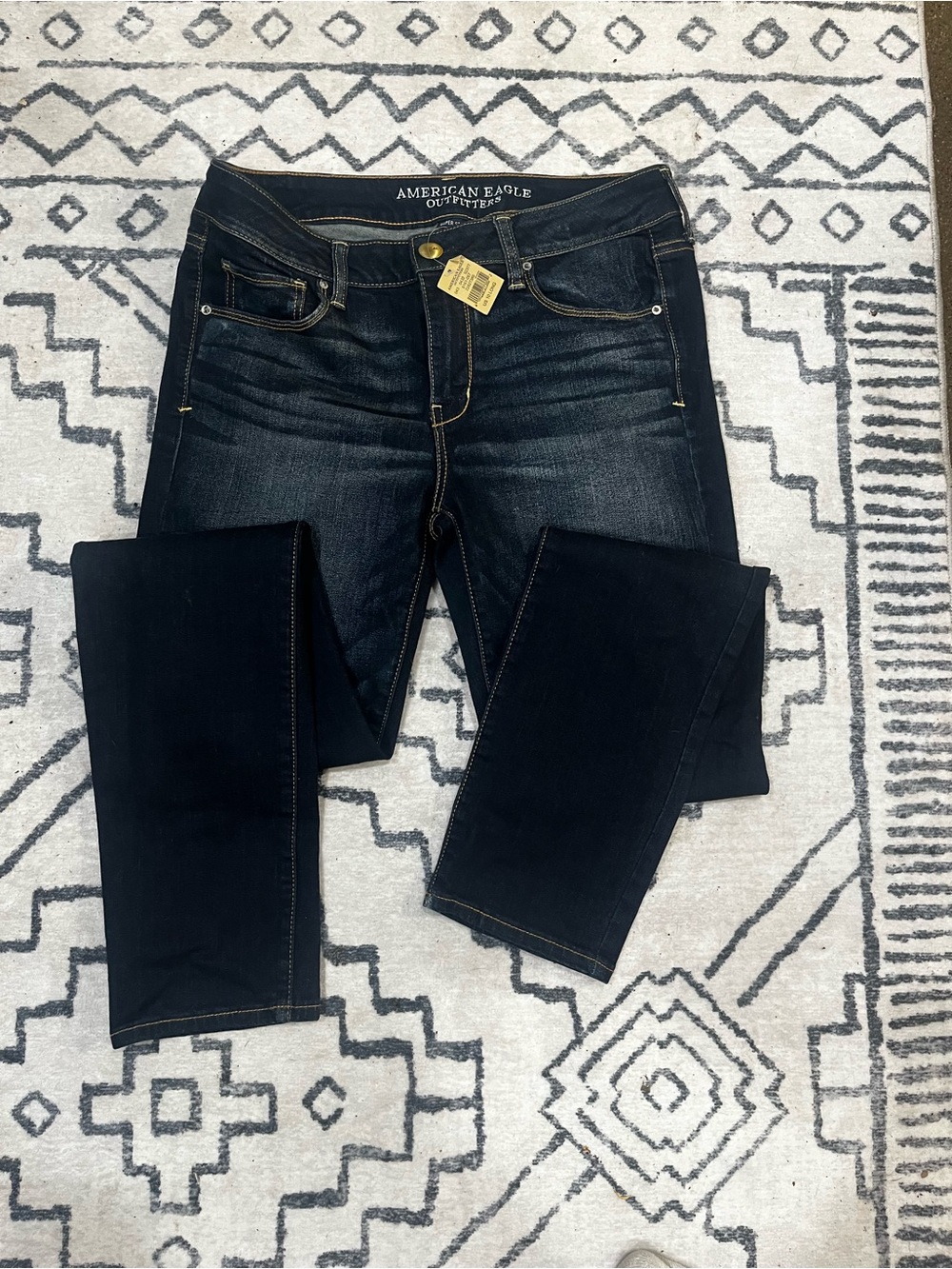 American Eagle Outfitters Women's Dark Indigo Skinny Jeans